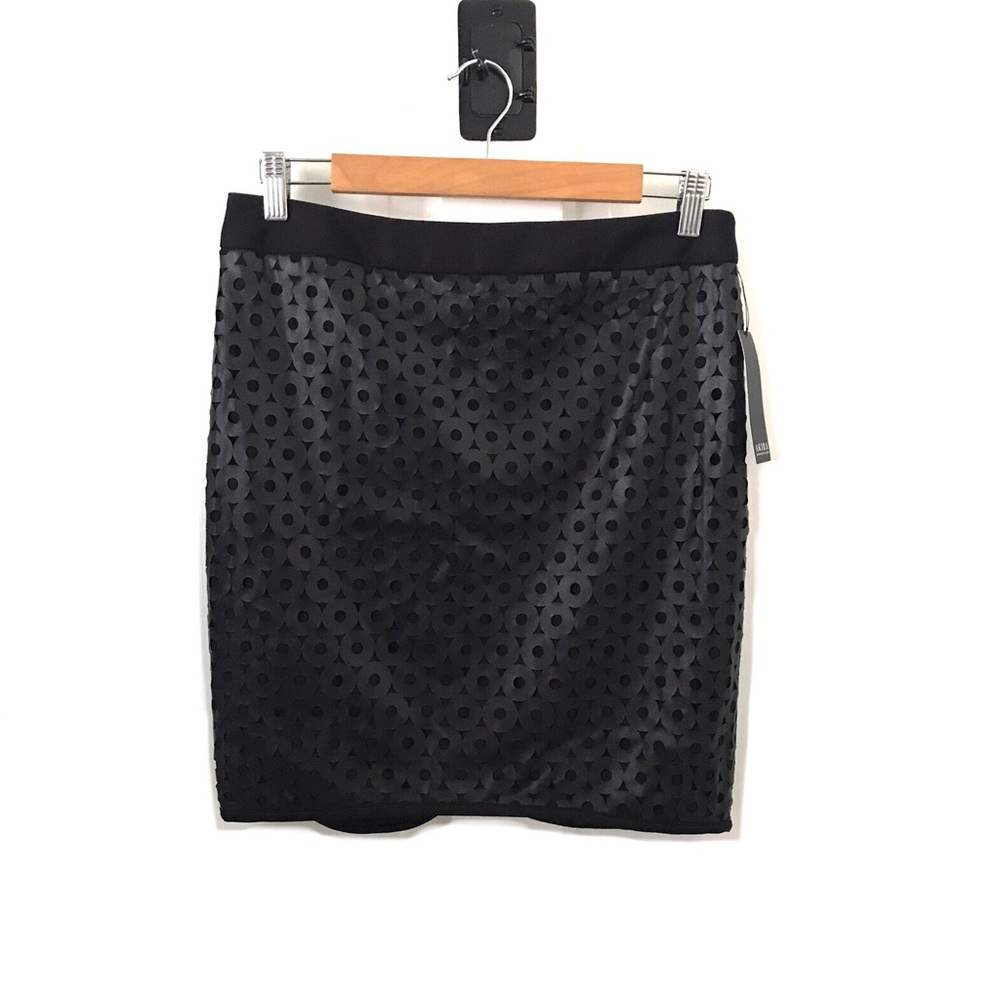 Akira Chicago Black Label laser dot faux leather mini skirt, NWT